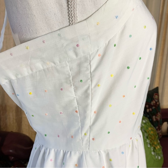 70s Eyelet Halter Dress - Picture 7 of 10